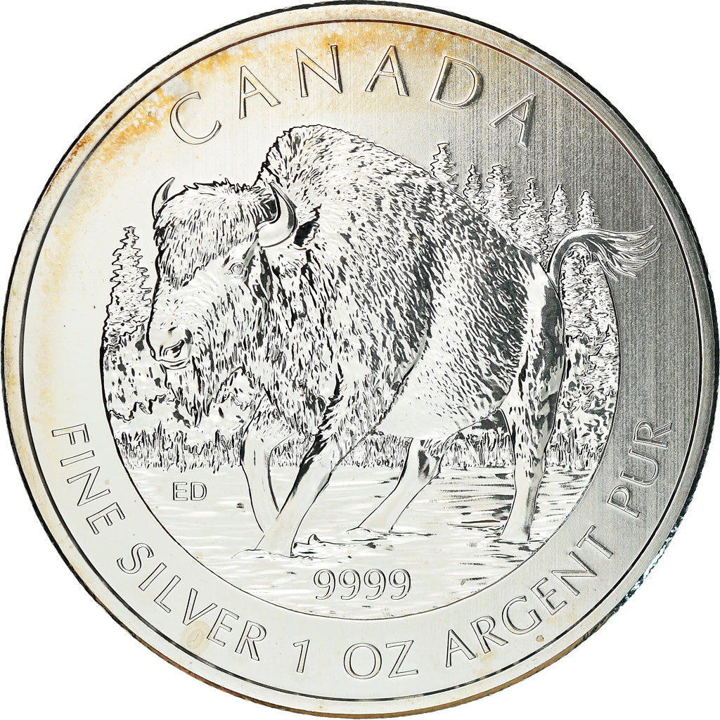 Coin, Canada, Elizabeth II, Wood Bison, 5 Dollars, 2013, Royal Canadian Mint, 1