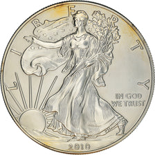 Coin, United States, Silver Eagle, Dollar, 2010, U.S. Mint, MS(63), Silver