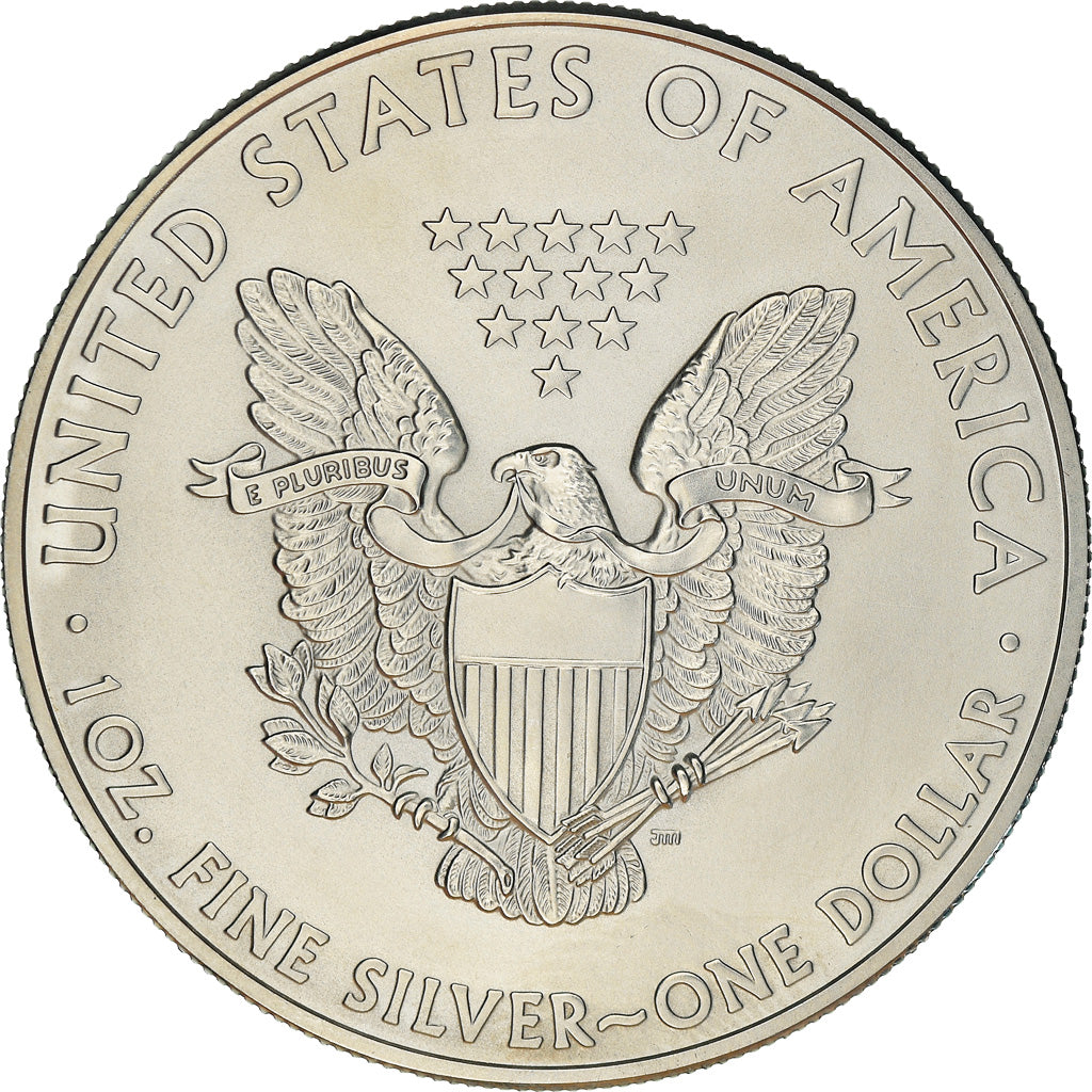 Coin, United States, Silver Eagle, Dollar, 2010, U.S. Mint, MS(63), Silver