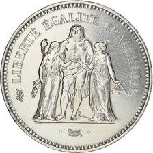 Coin, France, Hercule, 50 Francs, 1977, Paris, AU(55-58), Silver, KM:941.1