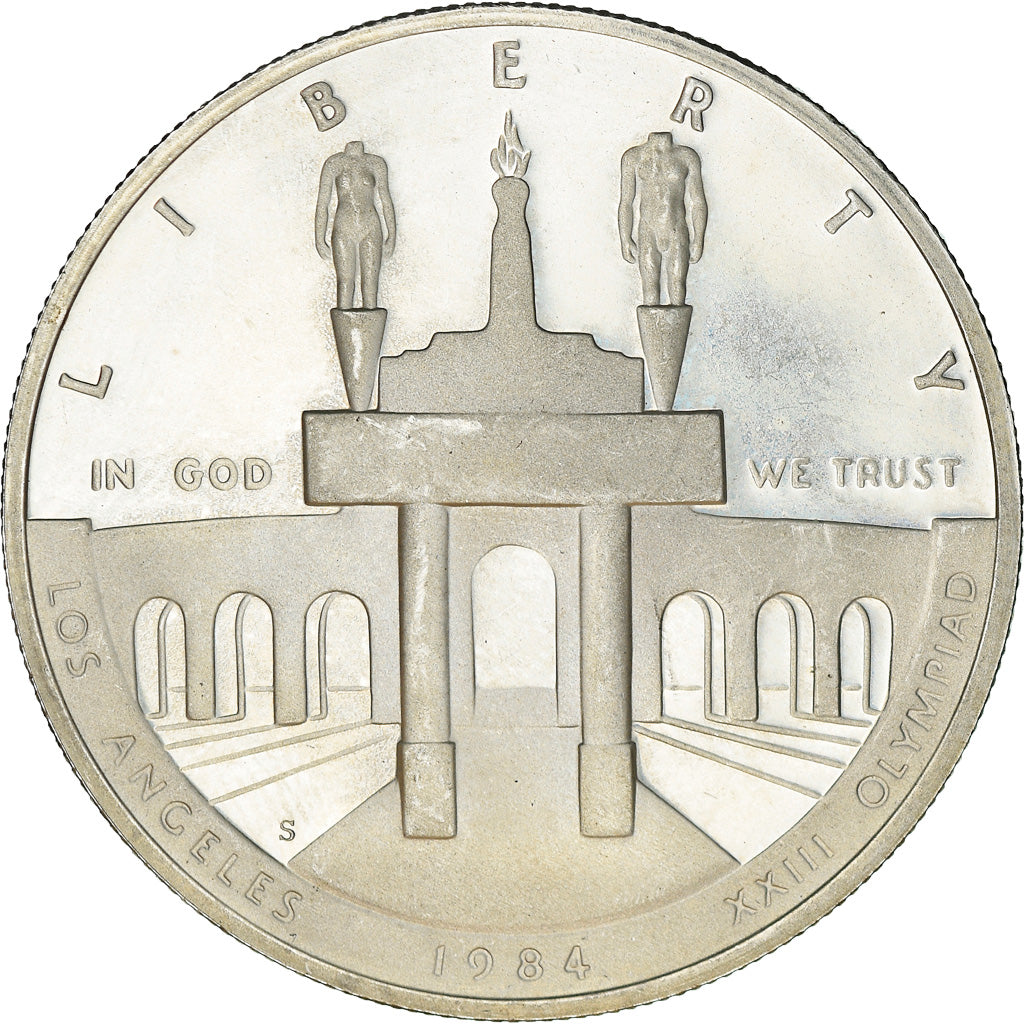 Münze, Vereinigte Staaten, Dollar, 1984, U.S. Mint, San Francisco, SS+, Silber