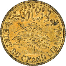 Coin, Lebanon, 5 Piastres, 1936, Paris, EF(40-45), Aluminum-Bronze, KM:5.2