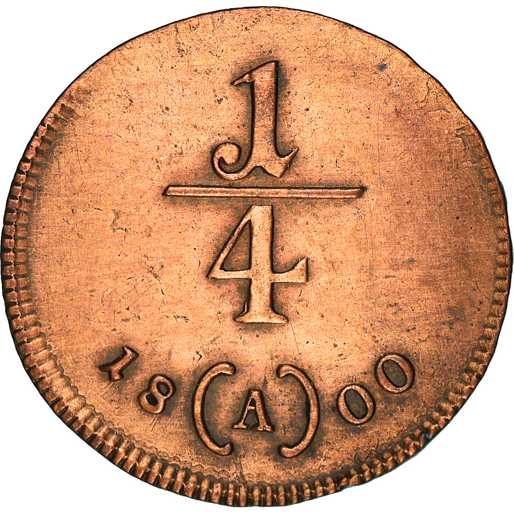 Monnaie, Autriche, François II, 1/4 Kreuzer, 1800, Vienna, TTB, Cuivre, KM:2105