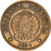 Coin, Argentina, Centavo, 1891, AU(50-53), Bronze, KM:32