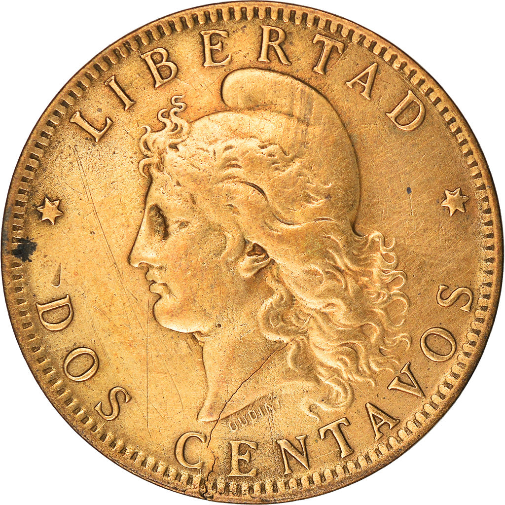 Coin, Argentina, 2 Centavos, 1891, VF(20-25), Bronze, KM:33