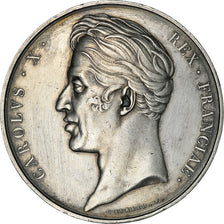 Francja, Medal, Charles X, Sacre à Reims, 1825, Gayrard, AU(55-58), Srebro