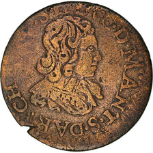 Coin, FRENCH STATES, PRINCIPAUTÉ SOUVERAINE D'ARCHES, CHARLES II DE GONZAGUE