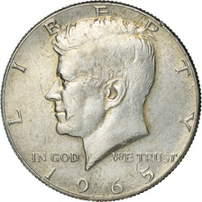 Monnaie, États-Unis, Kennedy, Half Dollar, 1965, Philadelphie, TB+, Argent