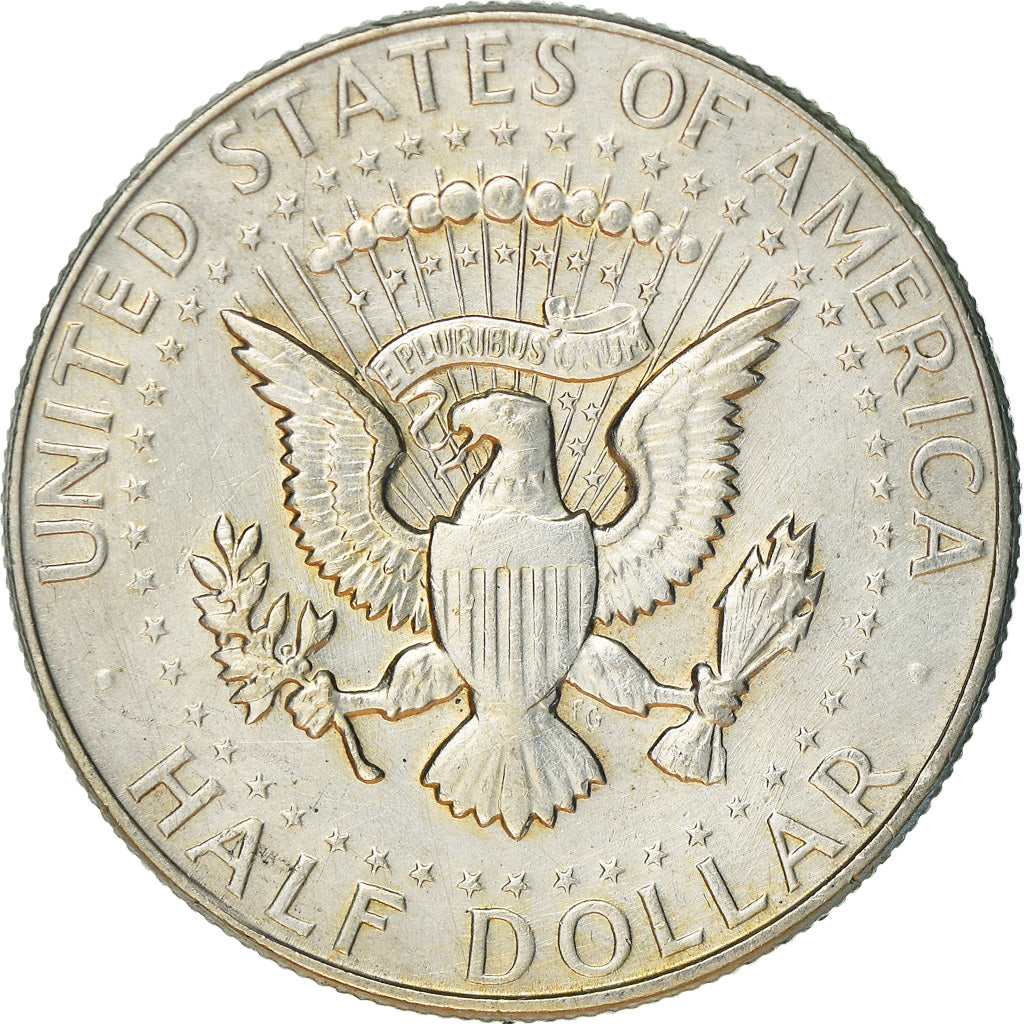 Coin, United States, Kennedy, Half Dollar, 1968, Denver, D, EF(40-45), Silver