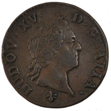 FRANCE, Sol à la vieille tête, Sol, 1774, La Rochelle, KM #545.6, EF(40-45), Cop