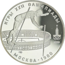 Coin, Russia, Pole Vaulting, 10 Roubles, 1978, Leningrad, Proof, MS(63), Silver