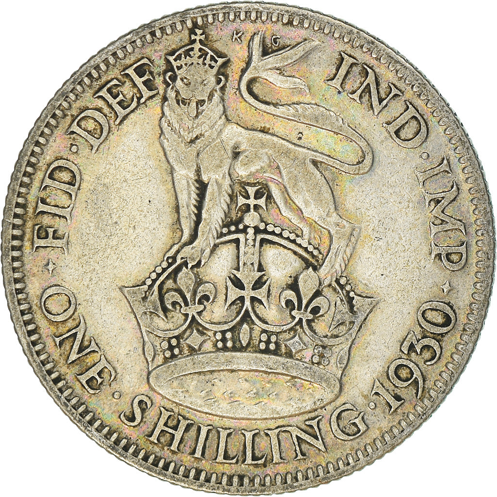 Coin, Great Britain, George V, Shilling, 1930, VF(30-35), Silver, KM:833
