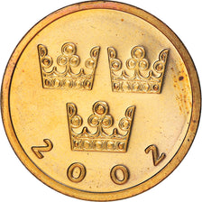 Coin, Sweden, Carl XVI Gustaf, 50 Öre, 2002, Proof, MS(65-70), Bronze, KM:878