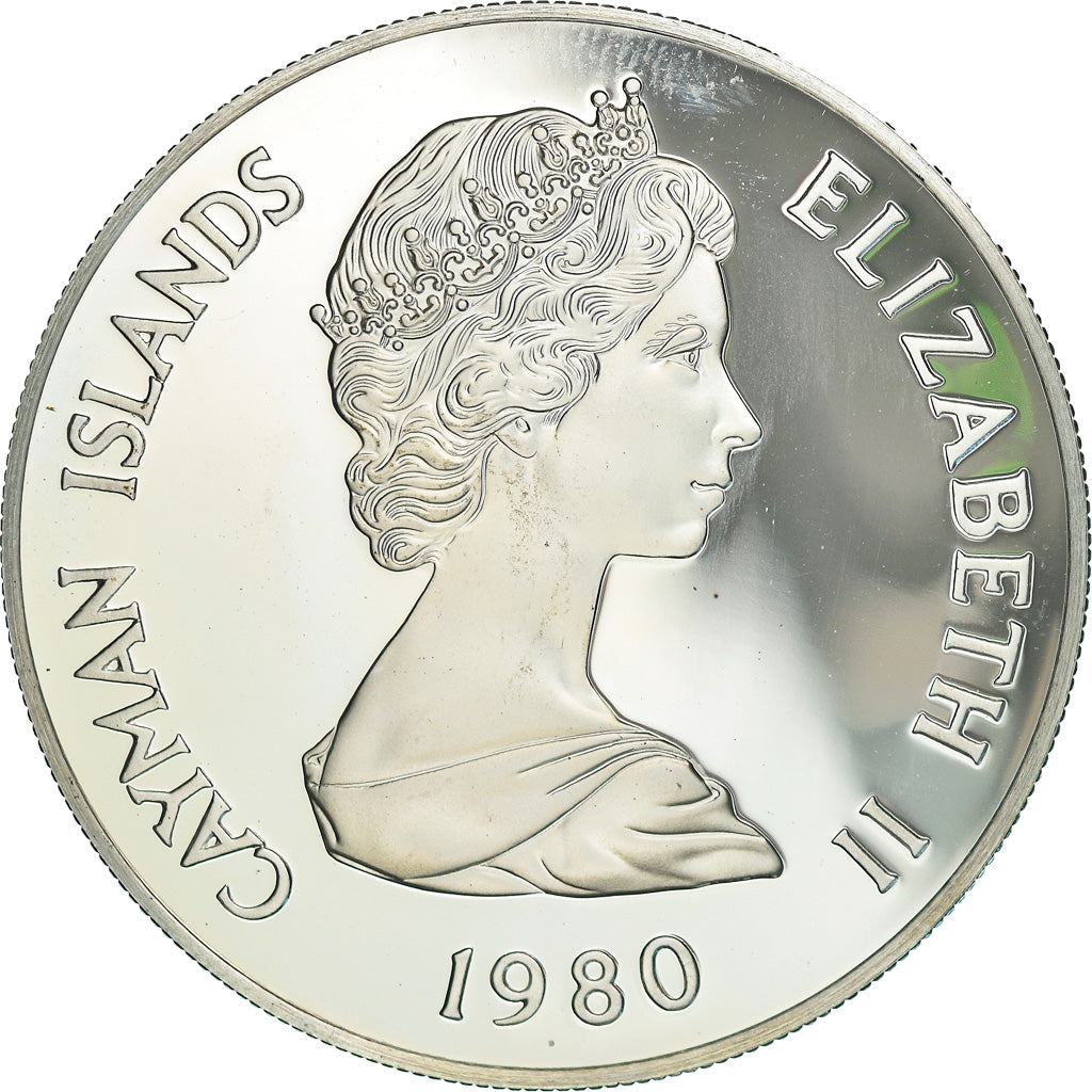 Coin, Cayman Islands, Elizabeth II, 2 Dollars, 1980, British Royal Mint, Proof