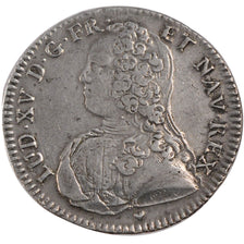 FRANCE, 1/2 Ecu, 1730, Strasbourg, EF(40-45), Silver, Gadoury #313, 14.66