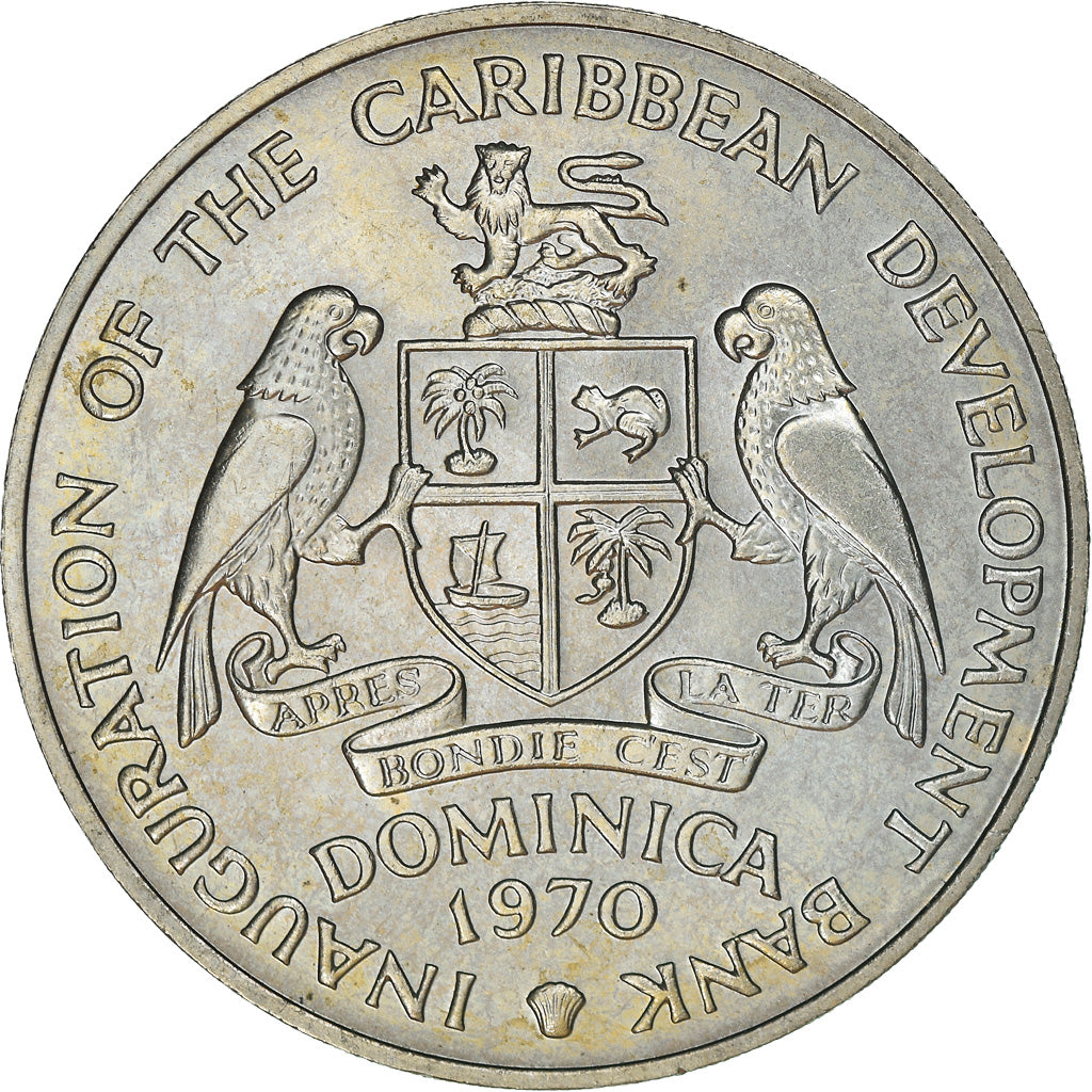 Moneta, DOMINICA, 4 Dollars, 1970, SPL-, Rame-nichel, KM:11