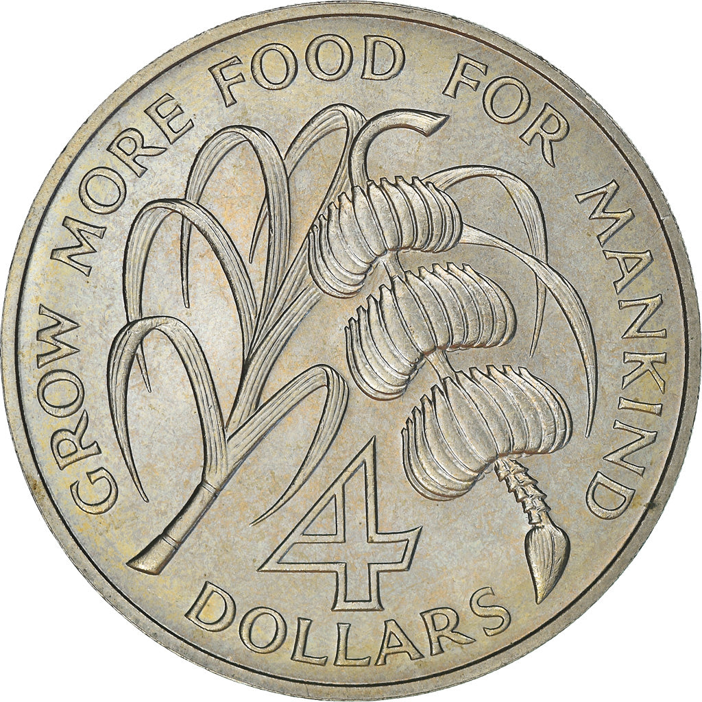 Moneta, DOMINICA, 4 Dollars, 1970, SPL-, Rame-nichel, KM:11