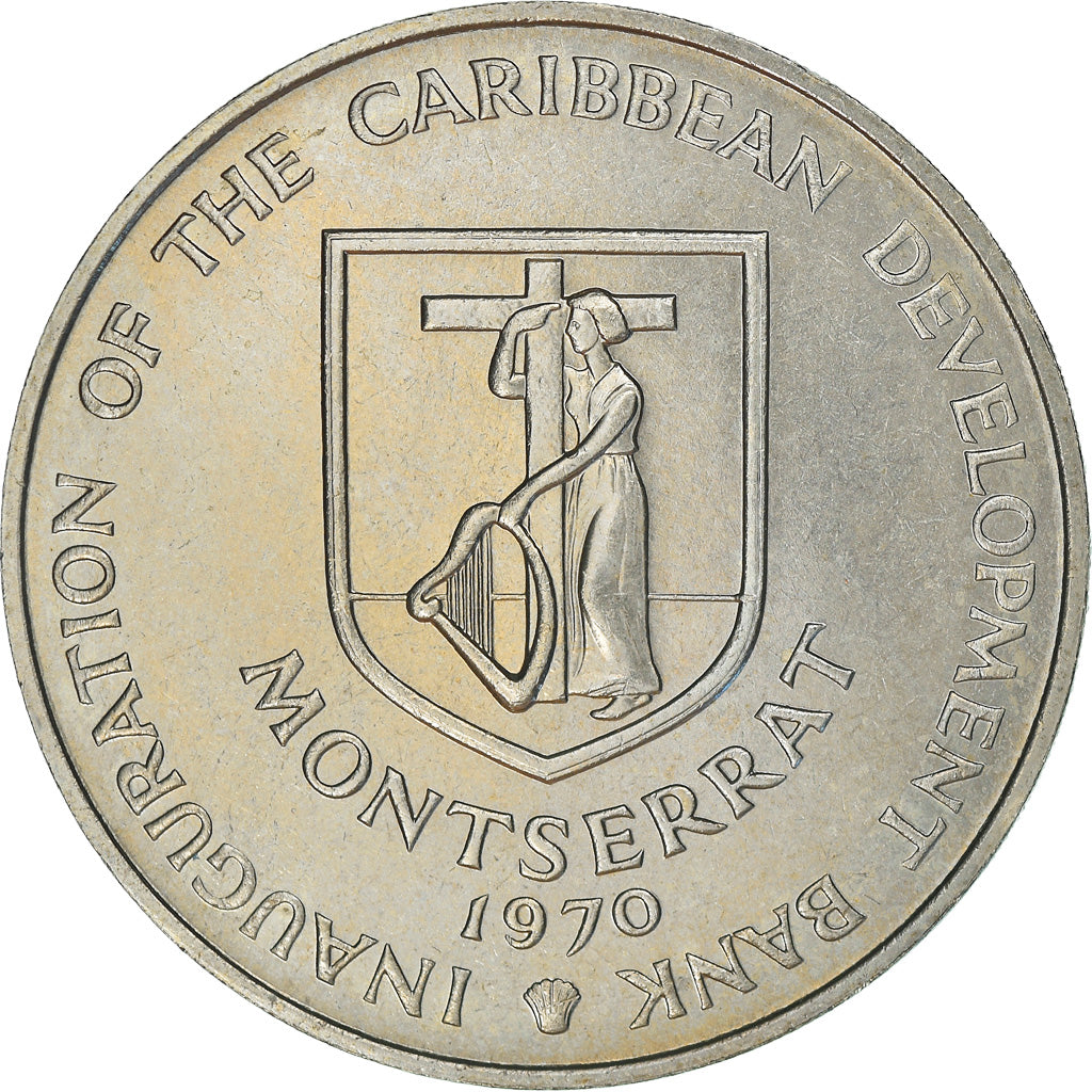 Coin, East Caribbean States, Montserrat, 4 Dollars, 1970, AU(55-58)