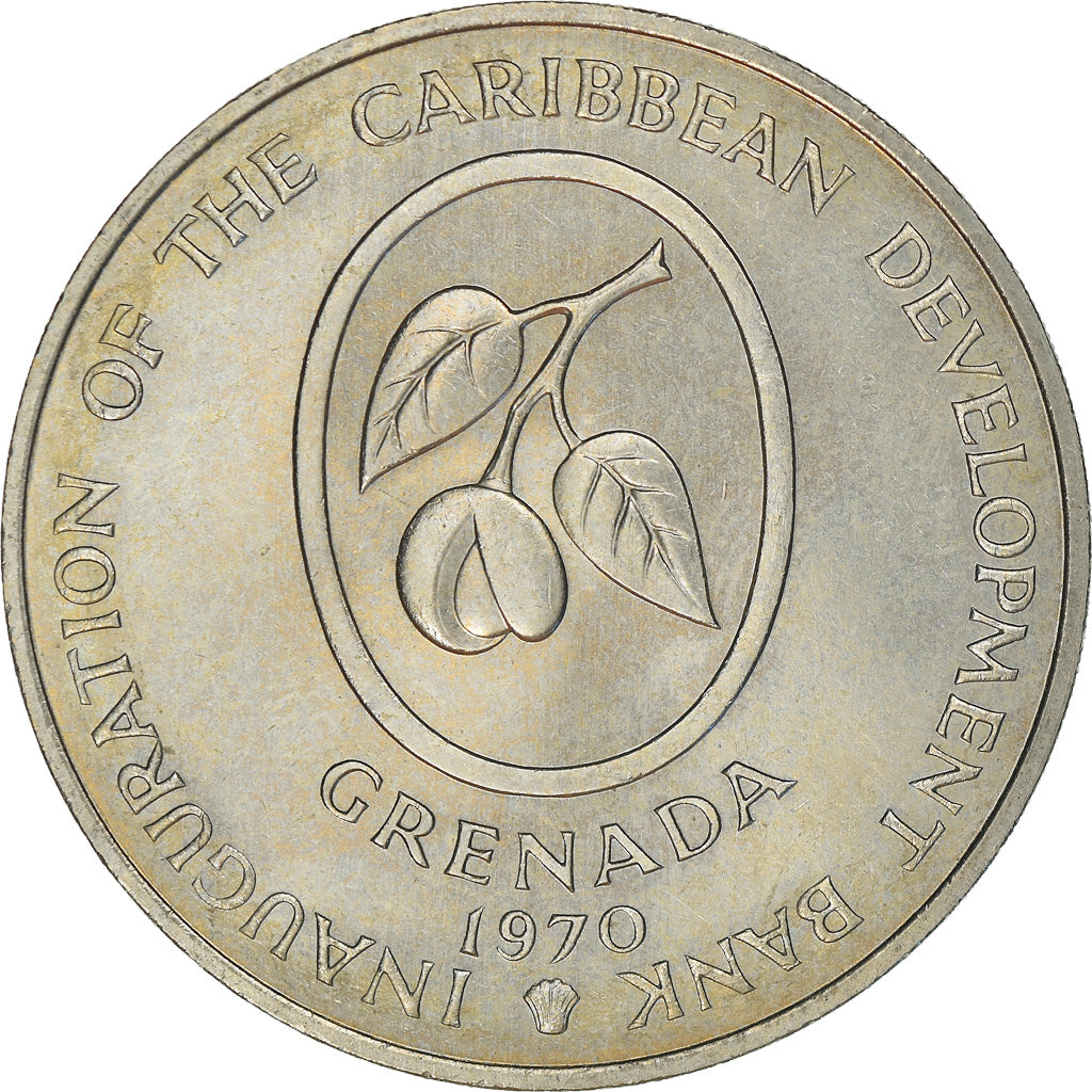 Coin, GRENADA, 4 Dollars, 1970, AU(55-58), Copper-nickel, KM:15