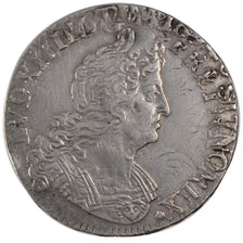 FRANCE, 1/2 Écu aux insignes, 1/2 ECU, 43 Sols, 1701, Paris, KM #325.1, ...