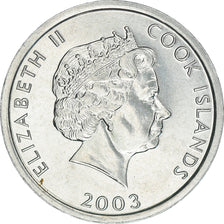 Coin, Cook Islands, Elizabeth II, Cent, 2003, Franklin Mint, MS(63), Aluminum