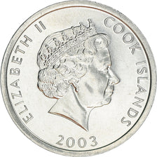 Coin, Cook Islands, Elizabeth II, Cent, 2003, Franklin Mint, MS(63), Aluminum