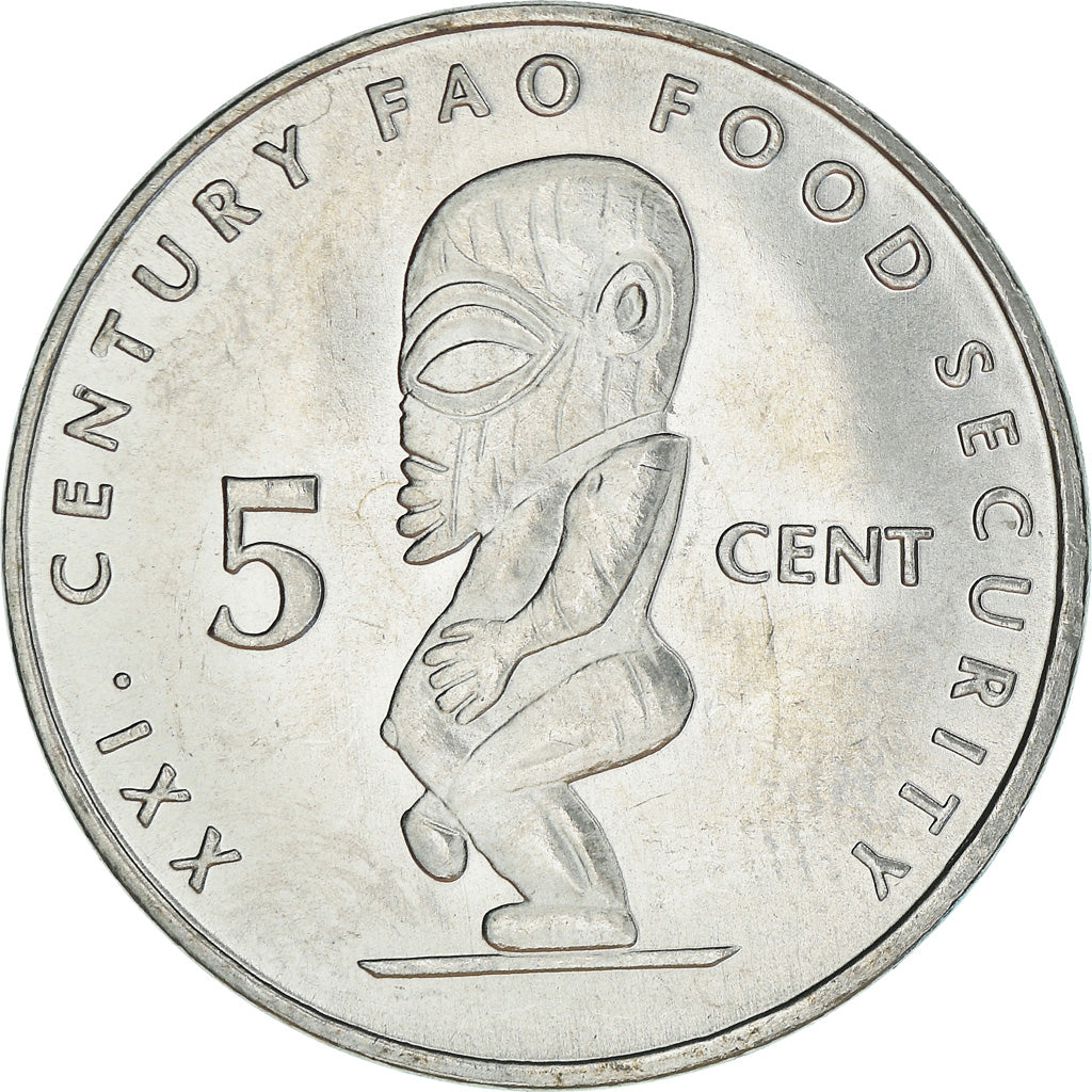 Coin, Cook Islands, Elizabeth II, 5 Cents, 2000, Franklin Mint, MS(63)