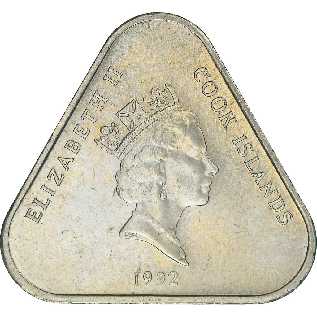 Coin, Cook Islands, Elizabeth II, 2 Dollars, 1992, Franklin Mint, MS(63)