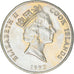 Coin, Cook Islands, Elizabeth II, 50 Tene, 1992, Franklin Mint, MS(63)