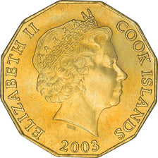 Coin, Cook Islands, Elizabeth II, 5 Dollars, 2003, Franklin Mint, AU(55-58)