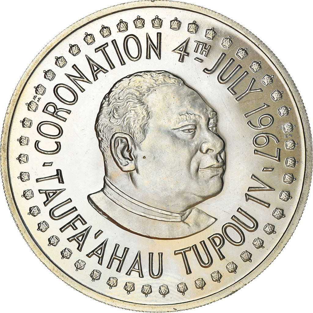 Monnaie, Tonga, Taufa'ahau Tupou IV, 50 Seniti, 1967, Proof, FDC, Copper-nickel