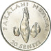 Munten, Tonga, Taufa'ahau Tupou IV, 20 Seniti, 2002, UNC-, Nickel plated steel