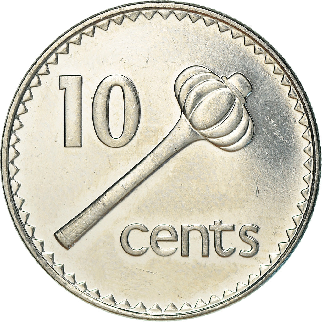 Coin, Fiji, Elizabeth II, 10 Cents, 1998, Royal Australian Mint, Canberra