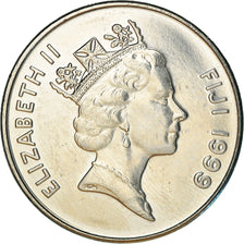 Coin, Fiji, Elizabeth II, 20 Cents, 1999, Royal Australian Mint, Canberra