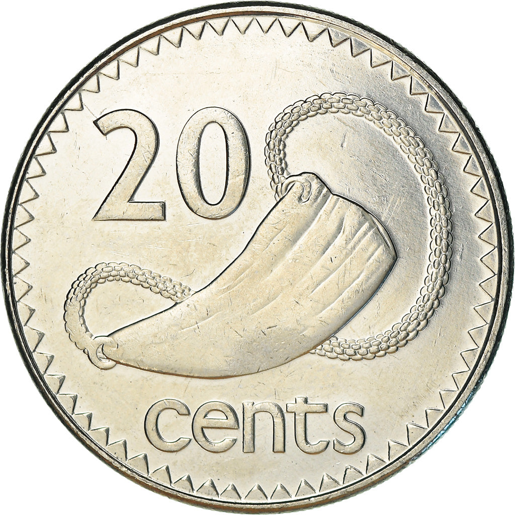 Coin, Fiji, Elizabeth II, 20 Cents, 1999, Royal Australian Mint, Canberra