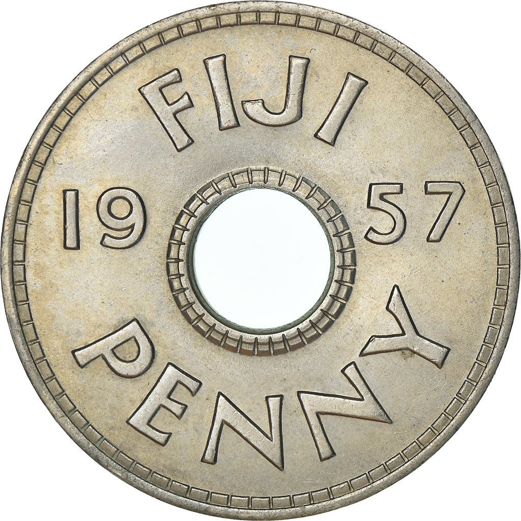 Monnaie, Fiji, Elizabeth II, Penny, 1957, British Royal Mint, SPL