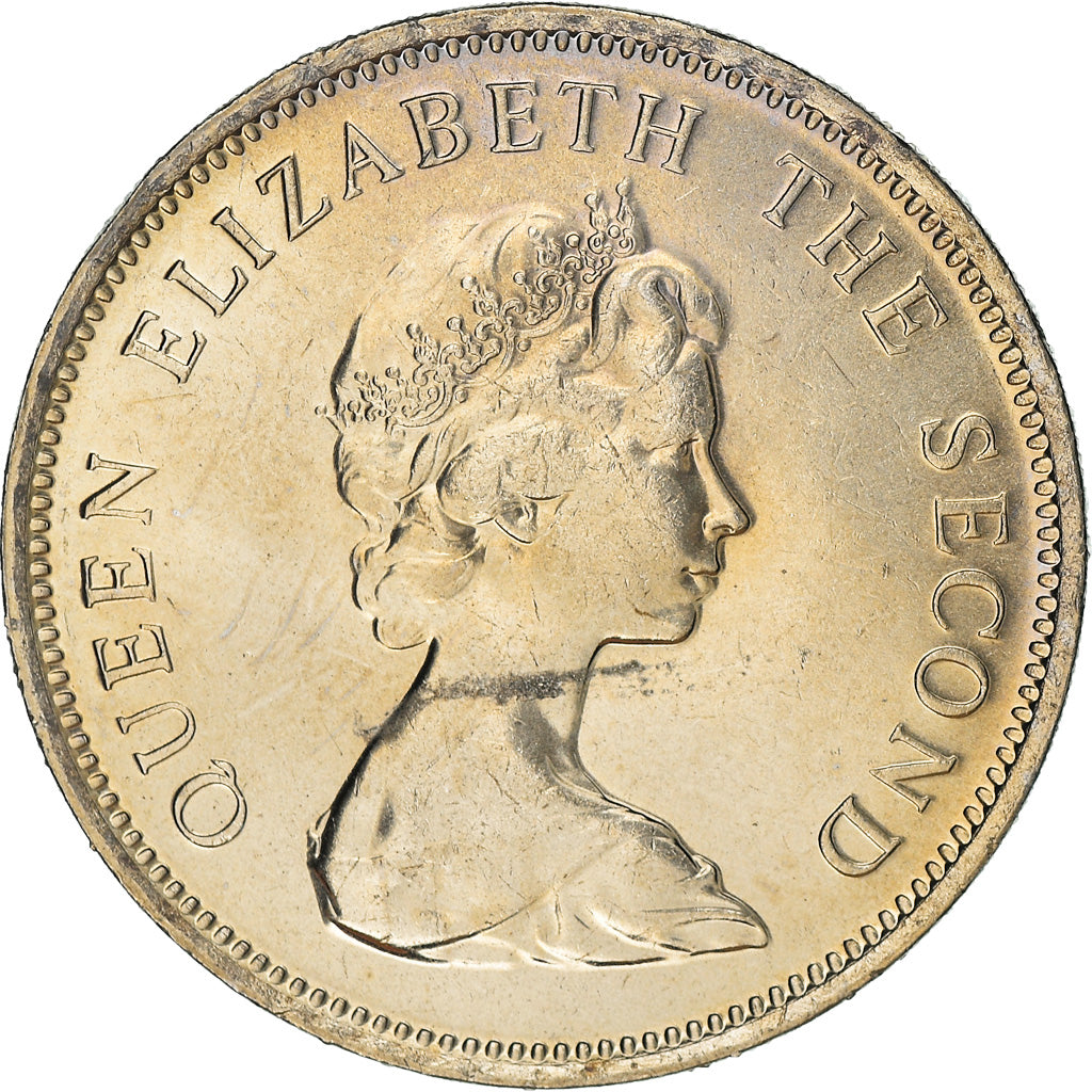 Coin, Tuvalu, 20 Cents, 1985, British Royal Mint, EF(40-45), Copper-nickel, KM:5