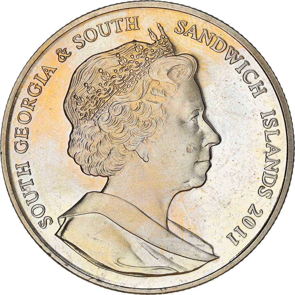 Munten, Zuid Georgia en de Zuidelijke Sandwich Eilanden, Elizabeth II, 2 Pounds
