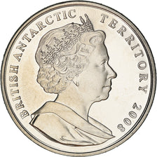 Moneta, British Antarctic Territory, Elizabeth II, 2 Pounds, 2008, British Royal