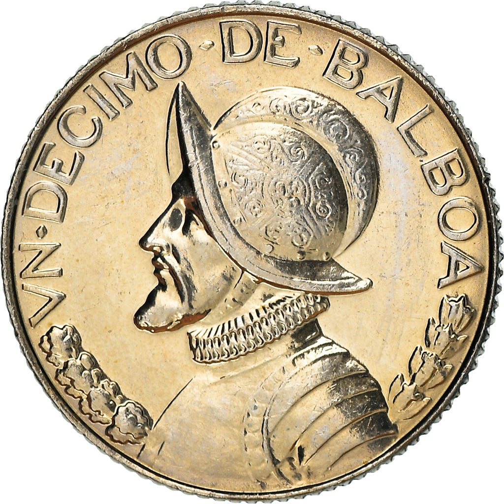 Coin, Panama, 1/10 Balboa, 1996, MS(63), Copper-nickel, KM:127.1