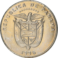 Coin, Panama, 5 centesimos de balbao, 1996, AU(55-58), Copper-nickel, KM:126