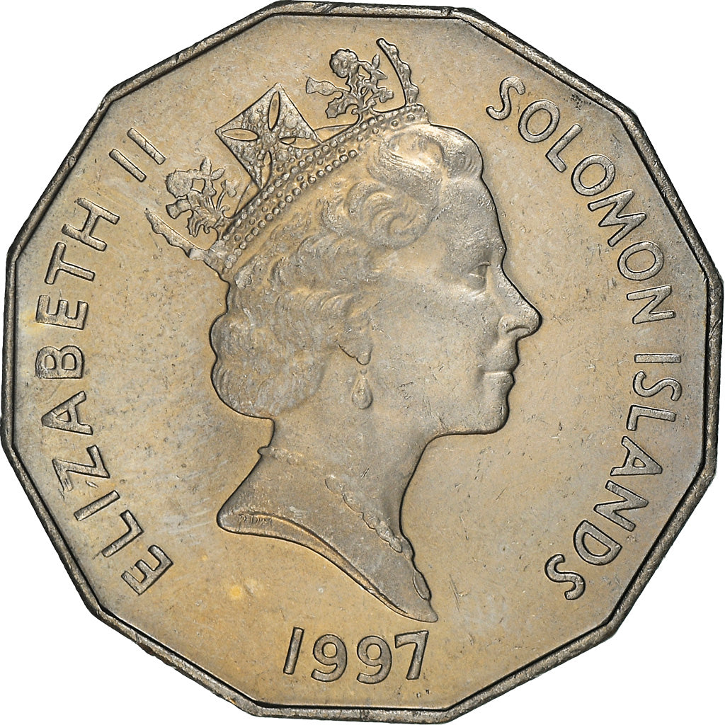 Coin, Solomon Islands, Elizabeth II, 50 Cents, 1997, British Royal Mint