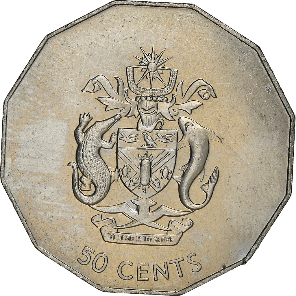 Coin, Solomon Islands, Elizabeth II, 50 Cents, 1997, British Royal Mint