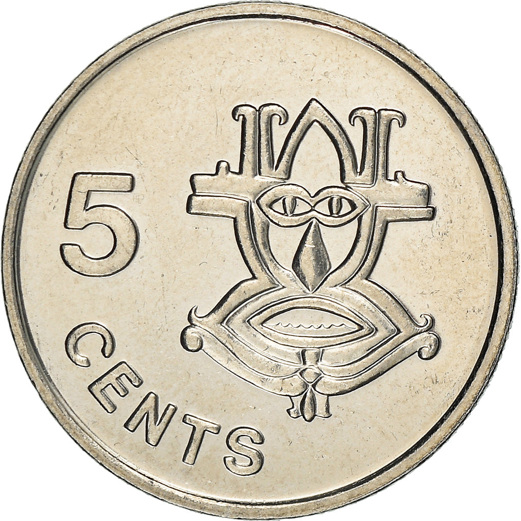 Coin, Solomon Islands, Elizabeth II, 5 Cents, 1996, British Royal Mint, MS(63)