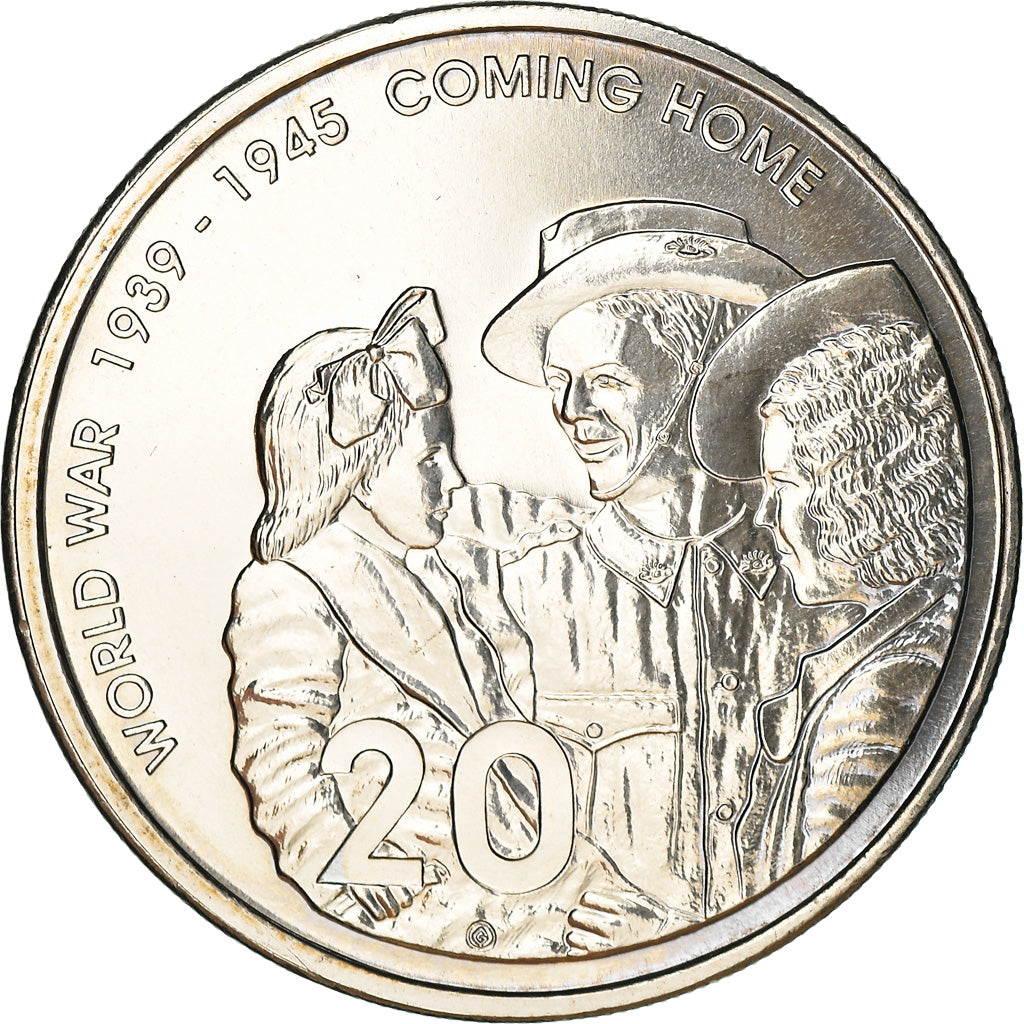 Coin, Australia, Elizabeth II, 20 Cents, 2005, Royal Australian Mint, MS(63)