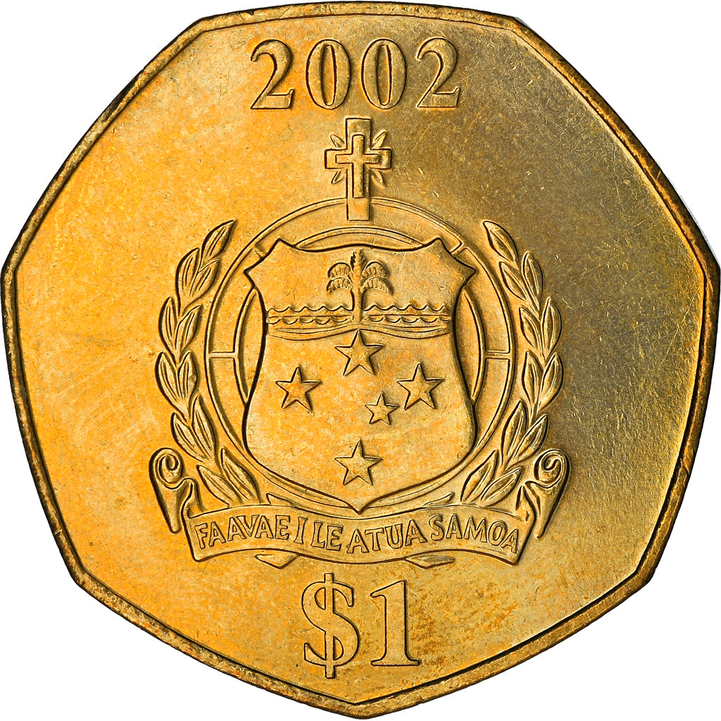 Coin, Samoa, Malietoa Tanumafili II, Dollar, 2002, Royal Australian Mint