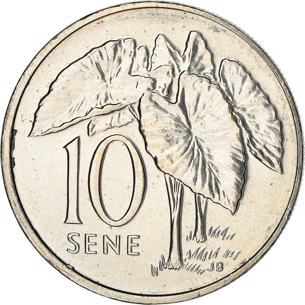 Coin, Samoa, Malietoa Tanumafili II, 10 Sene, 2000, MS(63), Copper-nickel, KM:15