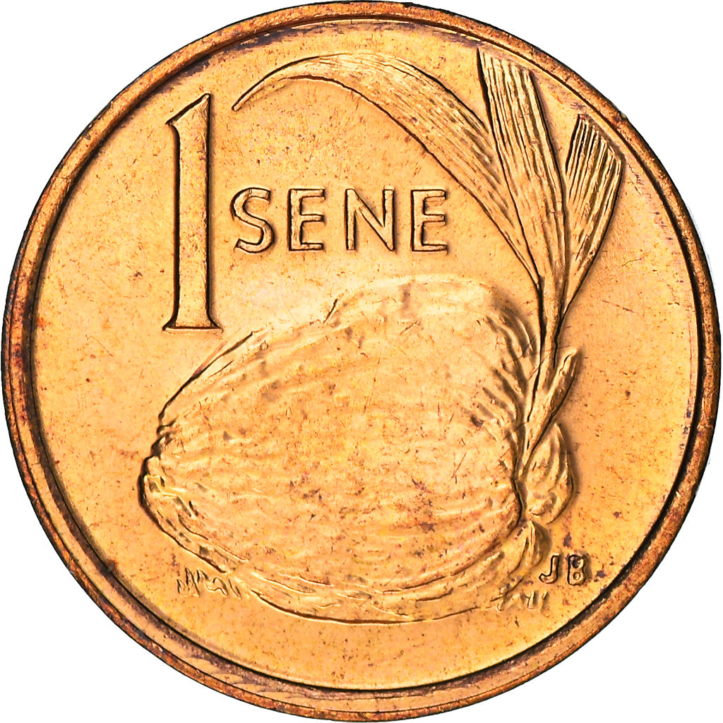 Coin, Samoa, Malietoa Tanumafili II, Sene, 1996, MS(63), Bronze, KM:17