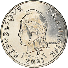 Coin, French Polynesia, 50 Francs, 2001, Paris, MS(63), Nickel, KM:13