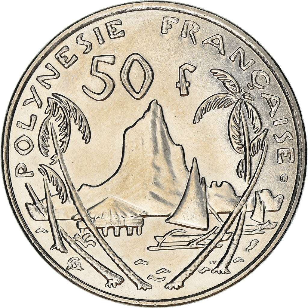Coin, French Polynesia, 50 Francs, 2001, Paris, MS(63), Nickel, KM:13